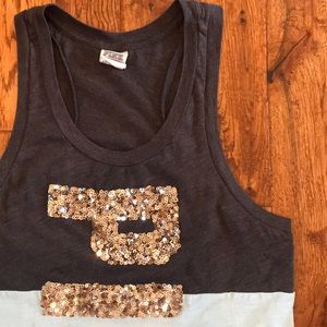 Sequined PINK racerback